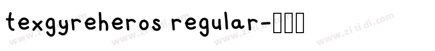 texgyreheros regular字体转换